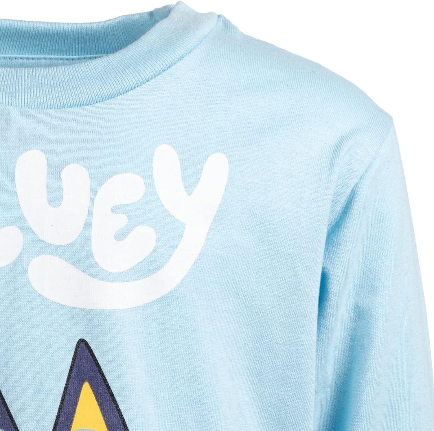 imageBluey Bingo Chilli Mom Bandit Dad Long Sleeve Matching Family TShirt Toddler to AdultBluey Blue