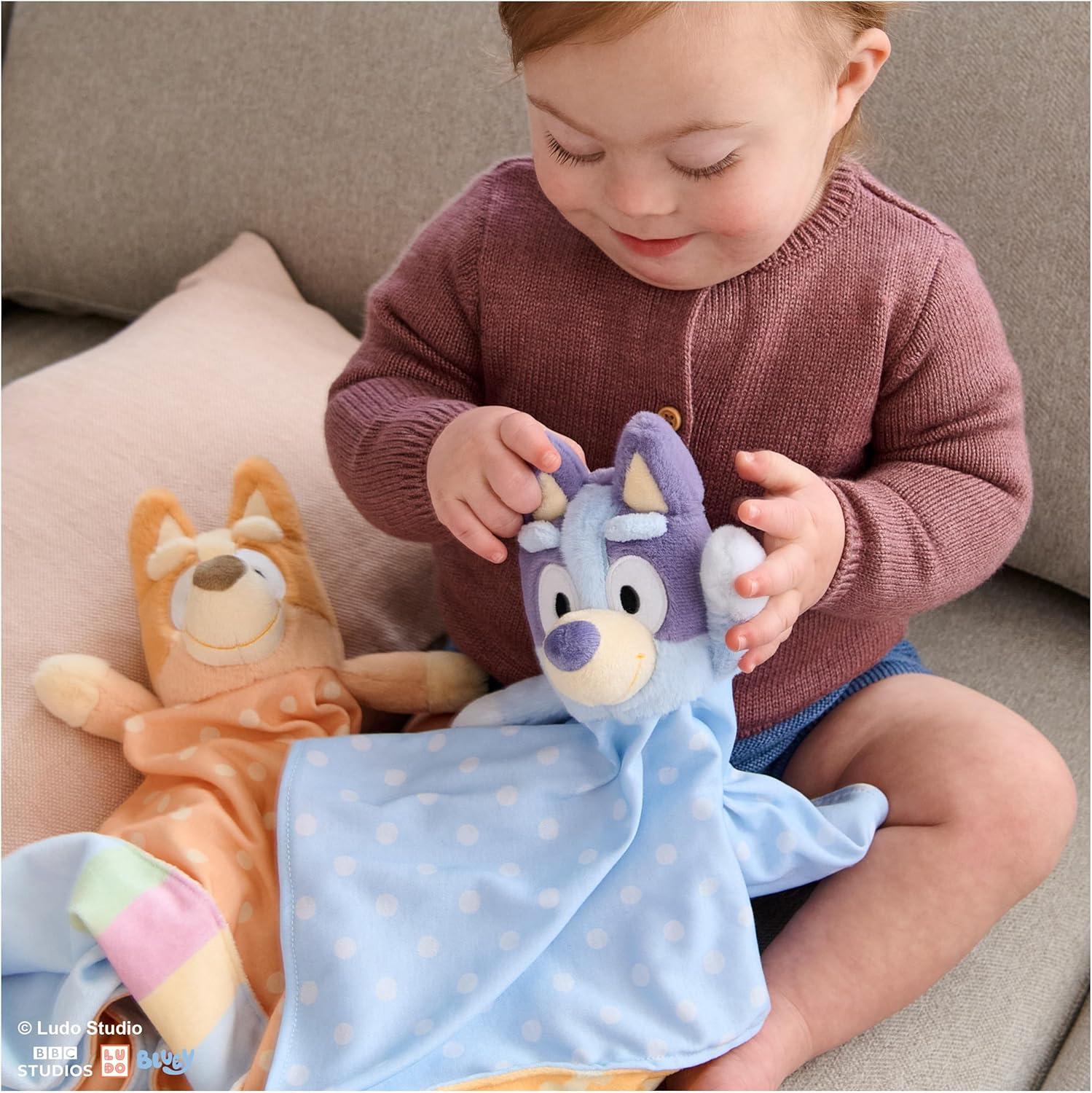 imageGUND Bingo Sustainably Soft Plush Lovey Made with Recycled Materials Baby Blanket with Stuffed Animal Orange 13