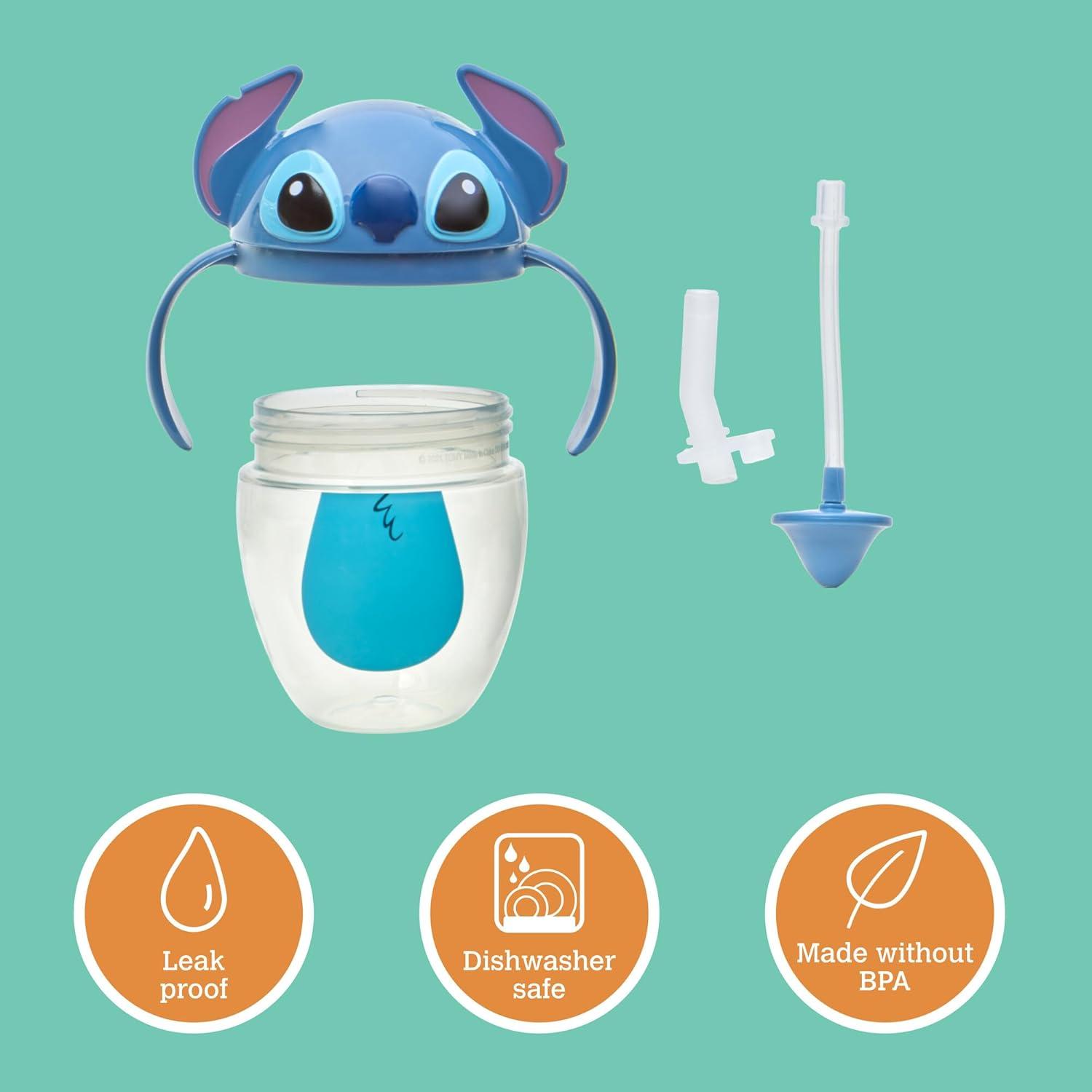imageThe First Years Bingo Weighted Straw Cup Spill Proof Toddler Straw Cups with Flip Top Cover Bluey Cups for Everyday Sipping Toddler Feeding Supplies 7 Ounce Ages 6 Months and UpStitch