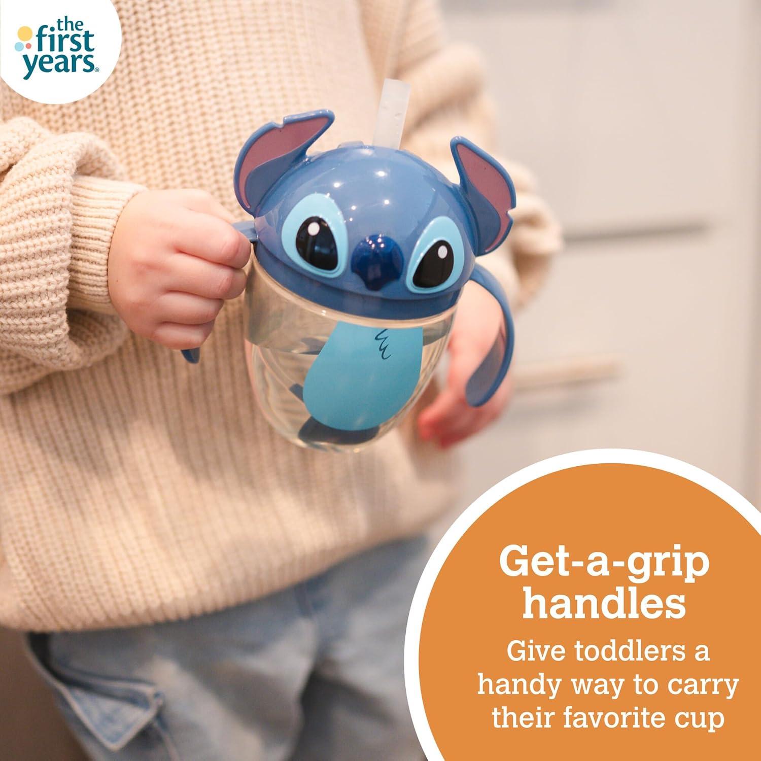 imageThe First Years Bingo Weighted Straw Cup Spill Proof Toddler Straw Cups with Flip Top Cover Bluey Cups for Everyday Sipping Toddler Feeding Supplies 7 Ounce Ages 6 Months and UpStitch
