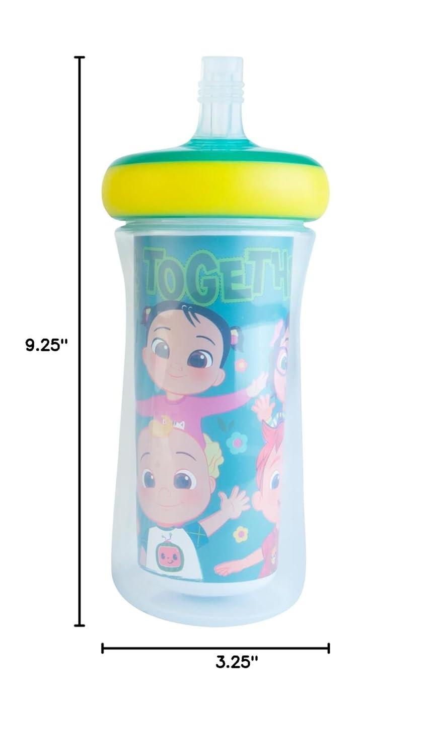 imageThe First Years Bluey Insulated Straw Cup Bluey Sippy Cups with Straw Kids Water Bottles 9 Oz 2 Count Ages 9 Months and Up2 Count