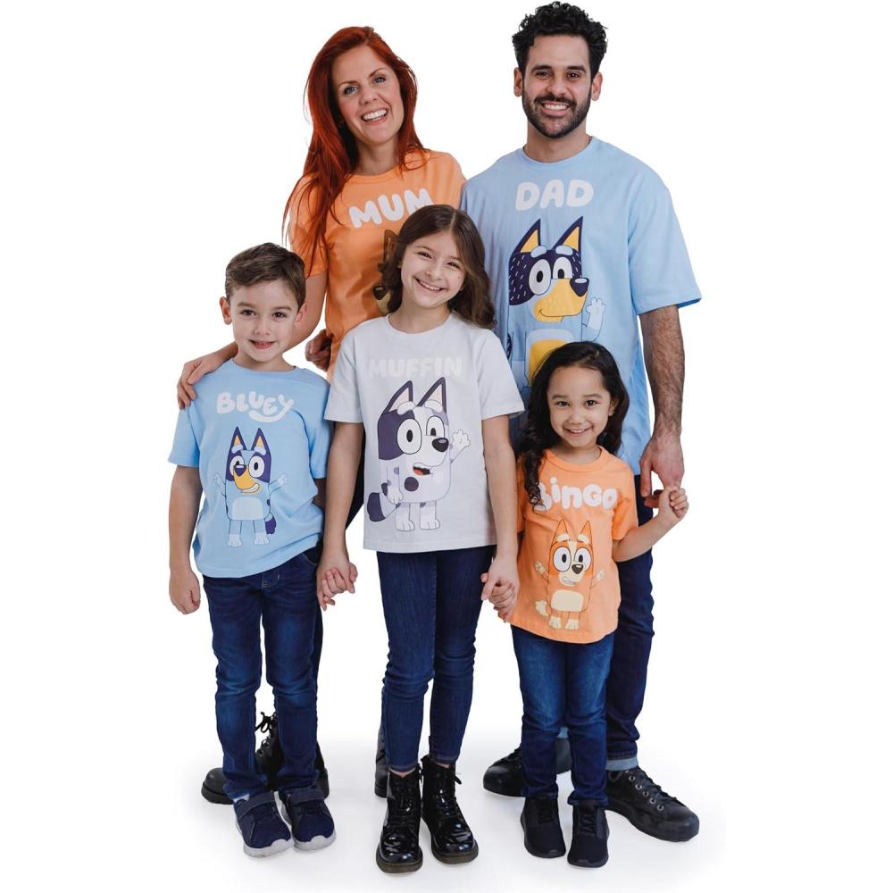 imageBluey Matching Family TShirt Toddler to Adult Sizes 2T 3XLGrandad Orange