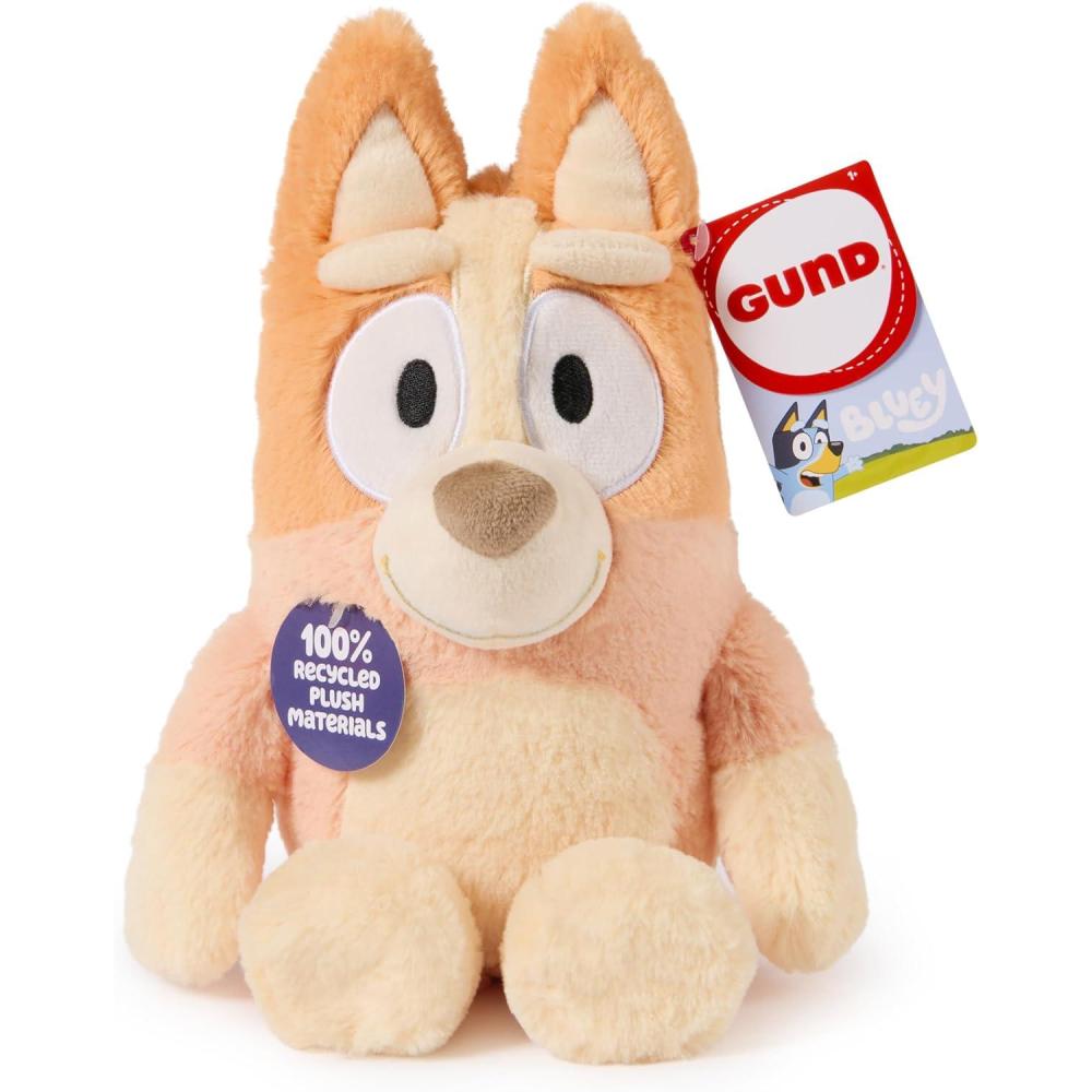 imageGUND Bingo Sustainably Soft Plush Made with Recycled Materials Stuffed Animals for Kids amp Toddlers Orange 13Bingo