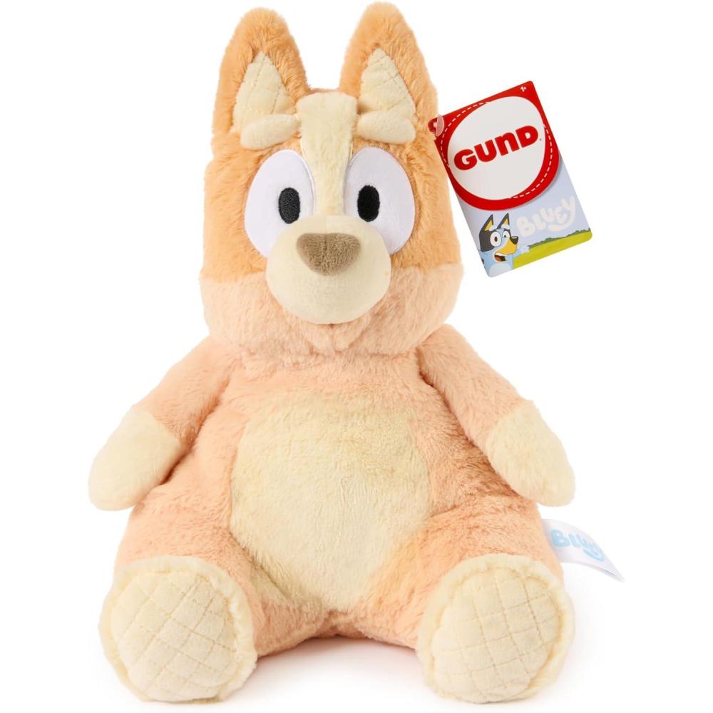 imageGUND Official Bingo Oh So Snuggly Plush Bluey Plushies Stuffed Animal Sensory Toy for Babies and Toddlers Orange 125