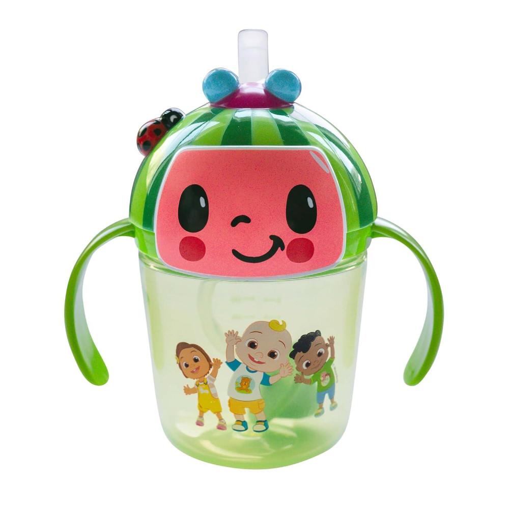 imageThe First Years Bingo Weighted Straw Cup  Spill Proof Toddler Straw Cups with Flip Top Cover  Bluey Cups for Everyday Sipping  Toddler Feeding Supplies  7 Ounce  Ages 6 Months and UpCocomelon