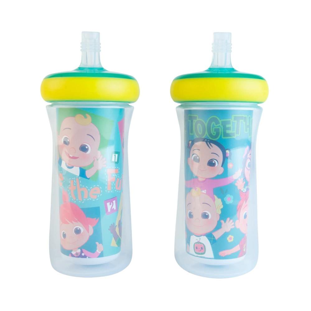 imageThe First Years Bluey Insulated Straw Cup Bluey Sippy Cups with Straw Kids Water Bottles 9 Oz 2 Count Ages 9 Months and Up2 Count