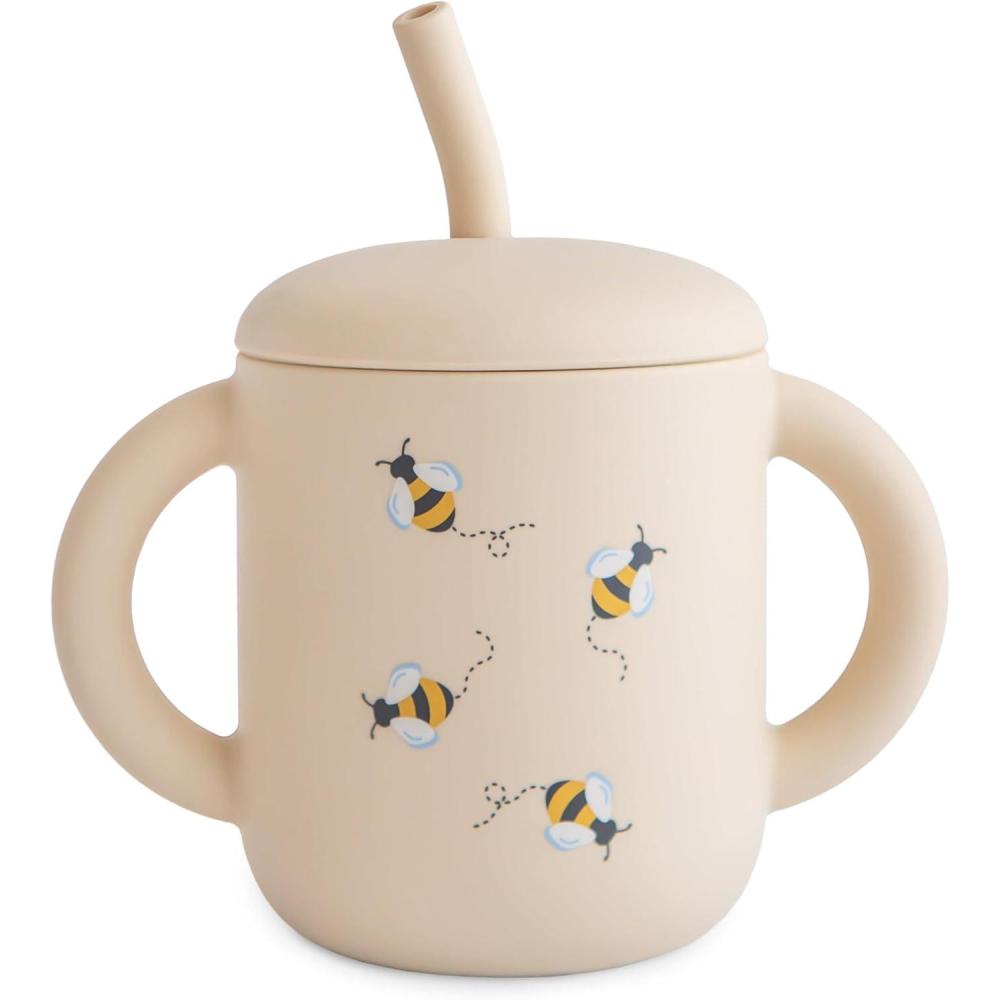 imagemushie x Bluey 100 Silicone Training Cup amp Straw for Toddlers 6 Months Bluey SageBees