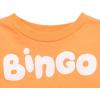 Bluey Bingo Chilli Mom Bandit Dad Long Sleeve Matching Family T-Shirt Toddler to Adult(Bingo  Orange)