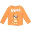 Bluey Bingo Chilli Mom Bandit Dad Long Sleeve Matching Family T-Shirt Toddler to Adult(Bingo  Orange)