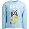 Bluey Bingo Chilli Mom Bandit Dad Long Sleeve Matching Family T-Shirt Toddler to Adult(Dad  Blue)