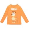 Bluey Bingo Chilli Mom Bandit Dad Long Sleeve Matching Family T-Shirt Toddler to Adult(Mom  Orange)