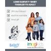 Bluey Bingo Chilli Mom Bandit Dad Long Sleeve Matching Family T-Shirt Toddler to Adult(Muffin  Blue)