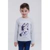 Bluey Bingo Chilli Mom Bandit Dad Long Sleeve Matching Family T-Shirt Toddler to Adult(Muffin  Blue)