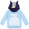 Bluey Bingo Dad Mom Fleece Matching Family Cosplay Pullover Hoodie Infant to Little Kid(Blue  Bluey)