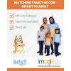 Bluey Bingo Dad Mom Fleece Matching Family Cosplay Pullover Hoodie Infant to Little Kid(Orange  Bingo)