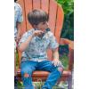 Bluey Bingo Hawaiian Button Down Dress Shirt Toddler to Big Kid(Bluey / Bingo / Ice Cream)