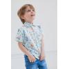 Bluey Bingo Hawaiian Button Down Dress Shirt Toddler to Big Kid(Bluey / Bingo / Ice Cream)