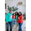 Bluey Christmas Matching Family Long Sleeve T-Shirt Toddler to Adult(Green / Dad)