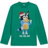 Bluey Christmas Matching Family Long Sleeve T-Shirt Toddler to Adult(Green / Dad)