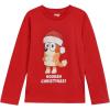 Bluey Christmas Matching Family Long Sleeve T-Shirt Toddler to Adult(Red / Bingo)
