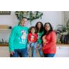 Bluey Christmas Matching Family Long Sleeve T-Shirt Toddler to Adult(Red / Bingo)