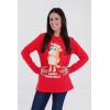 Bluey Christmas Matching Family Long Sleeve T-Shirt Toddler to Adult(Red / Mom)