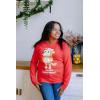 Bluey Christmas Matching Family Long Sleeve T-Shirt Toddler to Adult(Red / Mom)