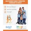 Bluey Christmas Matching Family Sweater Toddler to Adult Sizes (2T – 2XL)(Bingo  Orange)