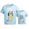 Bluey Matching Family T-Shirt Toddler to Adult Sizes (2T – 3XL)(Bandit  Blue)
