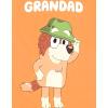 Bluey Matching Family T-Shirt Toddler to Adult Sizes (2T – 3XL)(Grandad  Orange)