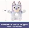 GUND Official Bluey Plush Ring Rattle, Bluey Baby Rattle, Sensory Toy for Babies, Blue, 6”