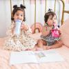 The First Years Bingo Weighted Straw Cup – Spill Proof Toddler Straw Cups with Flip Top Cover – Bluey Cups for Everyday Sipping – Toddler Feeding Supplies – 7 Ounce – Ages 6 Months and Up(Minnie Mouse)