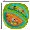 The First Years Bluey 4-Piece Place Setting – BPA Free Dishwasher Safe Toddler Dinnerware Set with Divided Plate, Bowl, Fork, Spoon – Multicolor(Cocomelon)