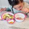 The First Years Bluey 4-Piece Place Setting – BPA Free Dishwasher Safe Toddler Dinnerware Set with Divided Plate, Bowl, Fork, Spoon – Multicolor(Disney Minnie Mouse)