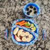 The First Years Bluey 4-Piece Place Setting – BPA Free Dishwasher Safe Toddler Dinnerware Set with Divided Plate, Bowl, Fork, Spoon – Multicolor(Spidey and His Amazing Friends)