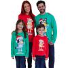 Bluey Christmas Matching Family Long Sleeve T-Shirt Toddler to Adult(Red / Bingo)