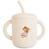 mushie x Bluey 100% Silicone Training Cup & Straw for Toddlers | 6 Months+ (Bluey Sage)(Fairy Mice)