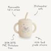 mushie x Bluey 100% Silicone Training Cup & Straw for Toddlers | 6 Months+ (Bluey Sage)(Bluey Ivory)