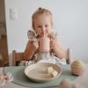 mushie x Bluey 100% Silicone Training Cup & Straw for Toddlers | 6 Months+ (Bluey Sage)(Blush)