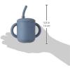 mushie x Bluey 100% Silicone Training Cup & Straw for Toddlers | 6 Months+ (Bluey Sage)(Tradewinds)