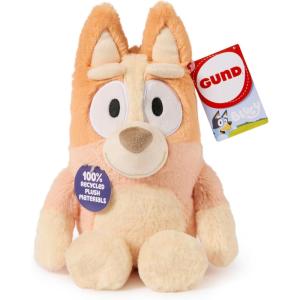 GUND Bingo Sustainably Soft Plush, Made with Recycled Materials, Stuffed Animals for Kids & Toddlers, Orange, 13”(Bingo)