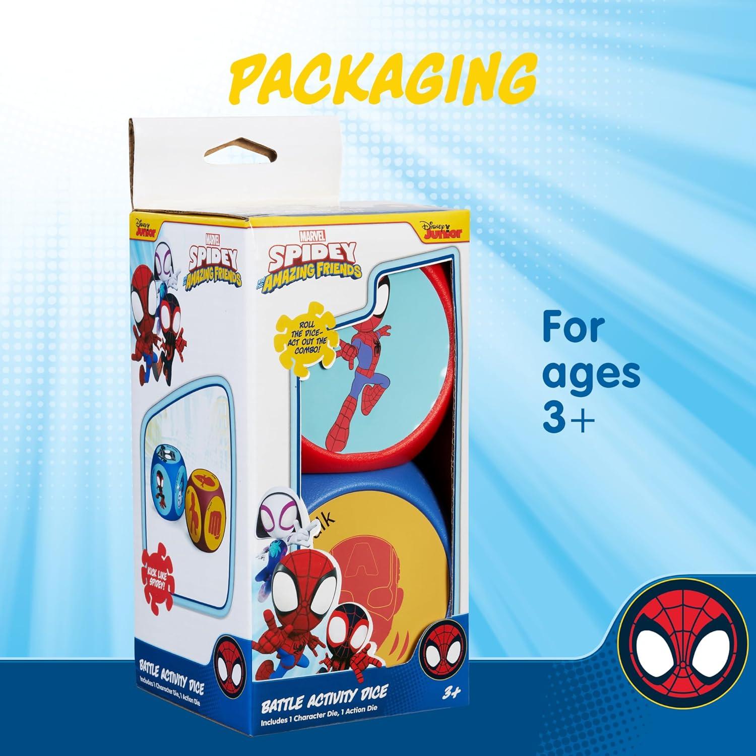 imageBLUEY Wackadoo Dice Imagination Act Out the Action Game Family Game Night for All Ages Creative and Engaging Fun for All Featuring Bluey and Bingo with 36 unique and silly combinationsSPIDEY AND FRIENDS