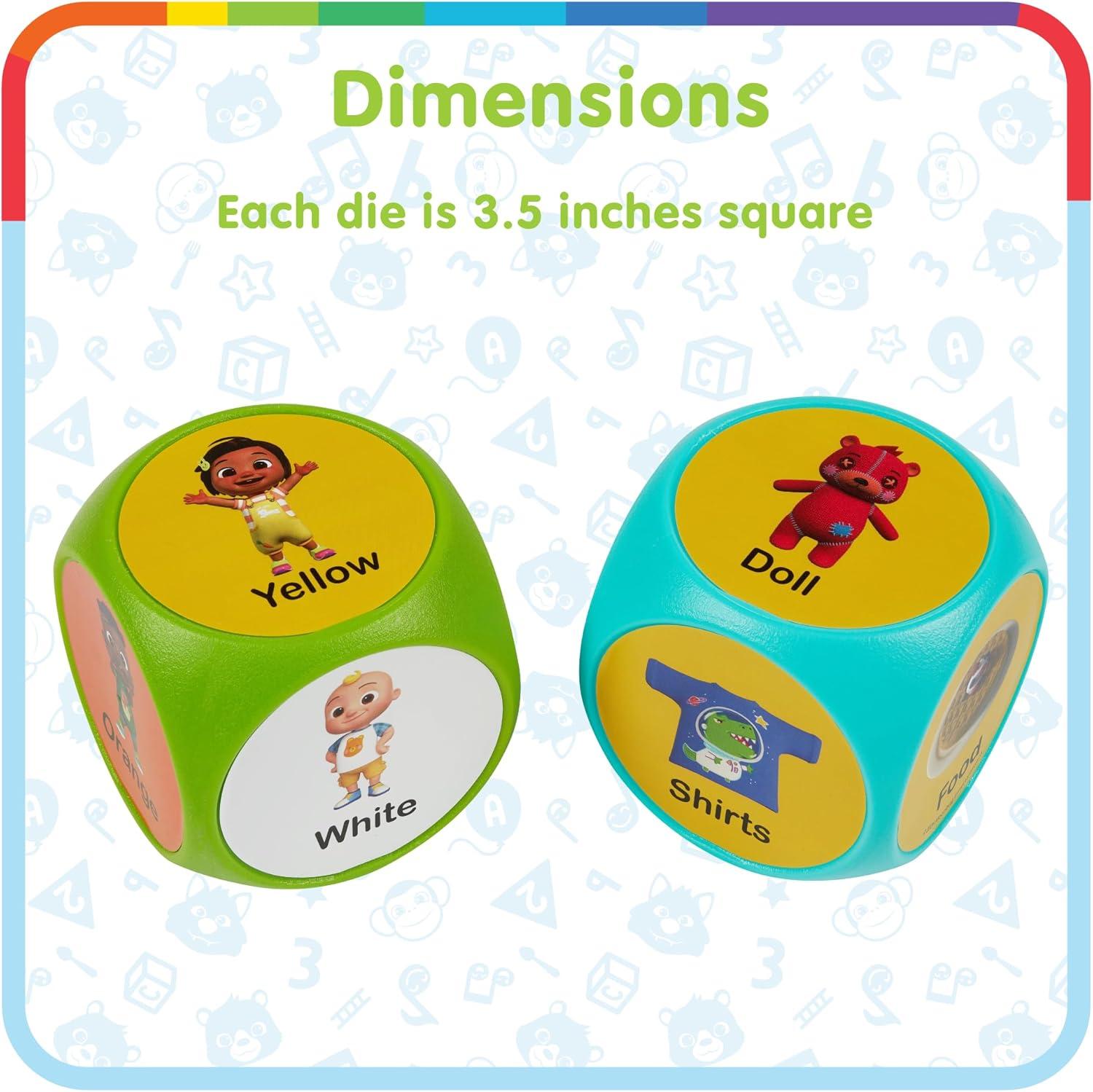 imageBLUEY Wackadoo Dice Imagination Act Out the Action Game Family Game Night for All Ages Creative and Engaging Fun for All Featuring Bluey and Bingo with 36 unique and silly combinationsCOCOMELON