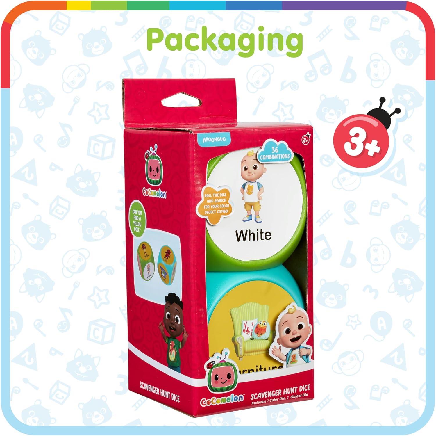 imageBLUEY Wackadoo Dice Imagination Act Out the Action Game Family Game Night for All Ages Creative and Engaging Fun for All Featuring Bluey and Bingo with 36 unique and silly combinationsCOCOMELON