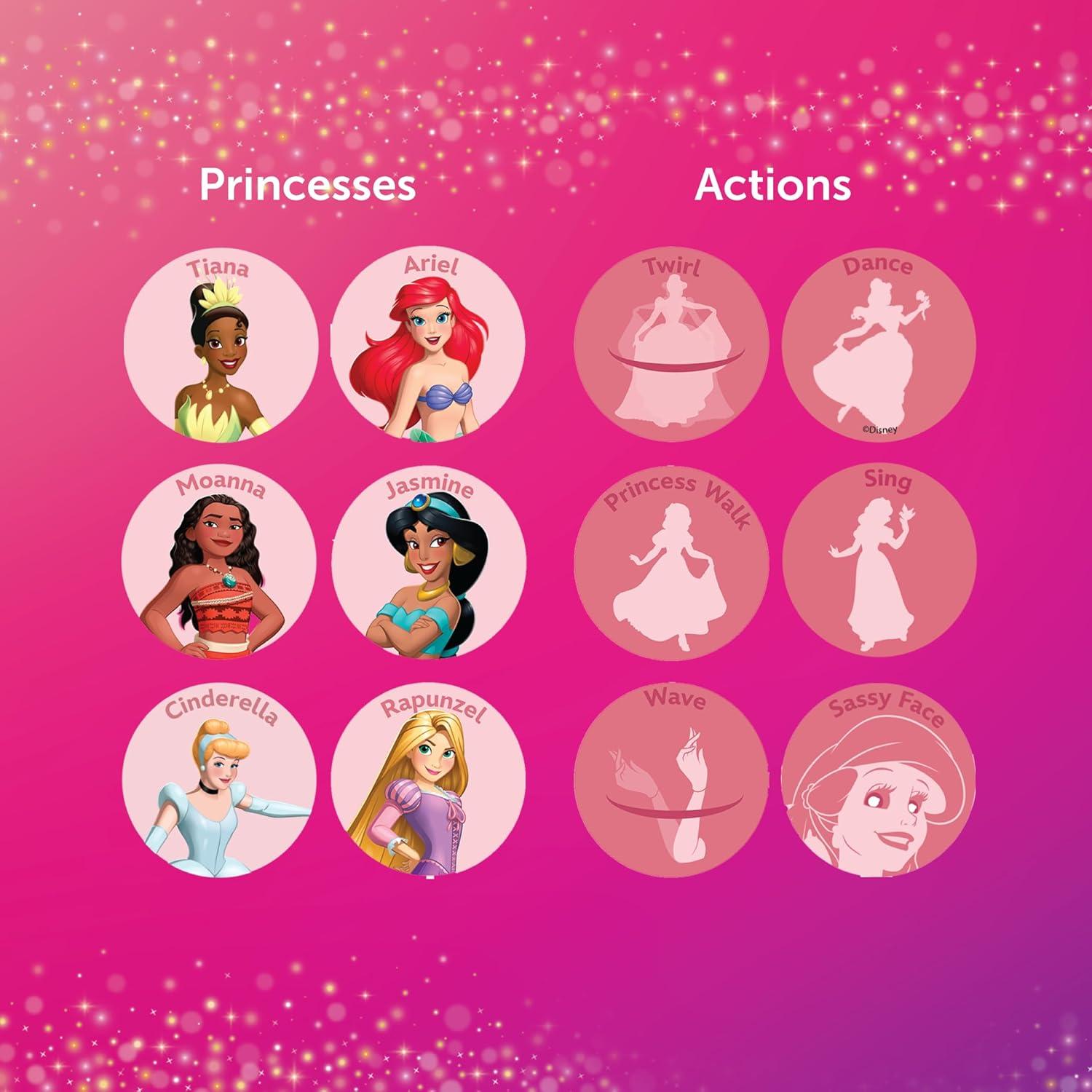 imageBLUEY Wackadoo Dice Imagination Act Out the Action Game Family Game Night for All Ages Creative and Engaging Fun for All Featuring Bluey and Bingo with 36 unique and silly combinationsDISNEY PRINCESS
