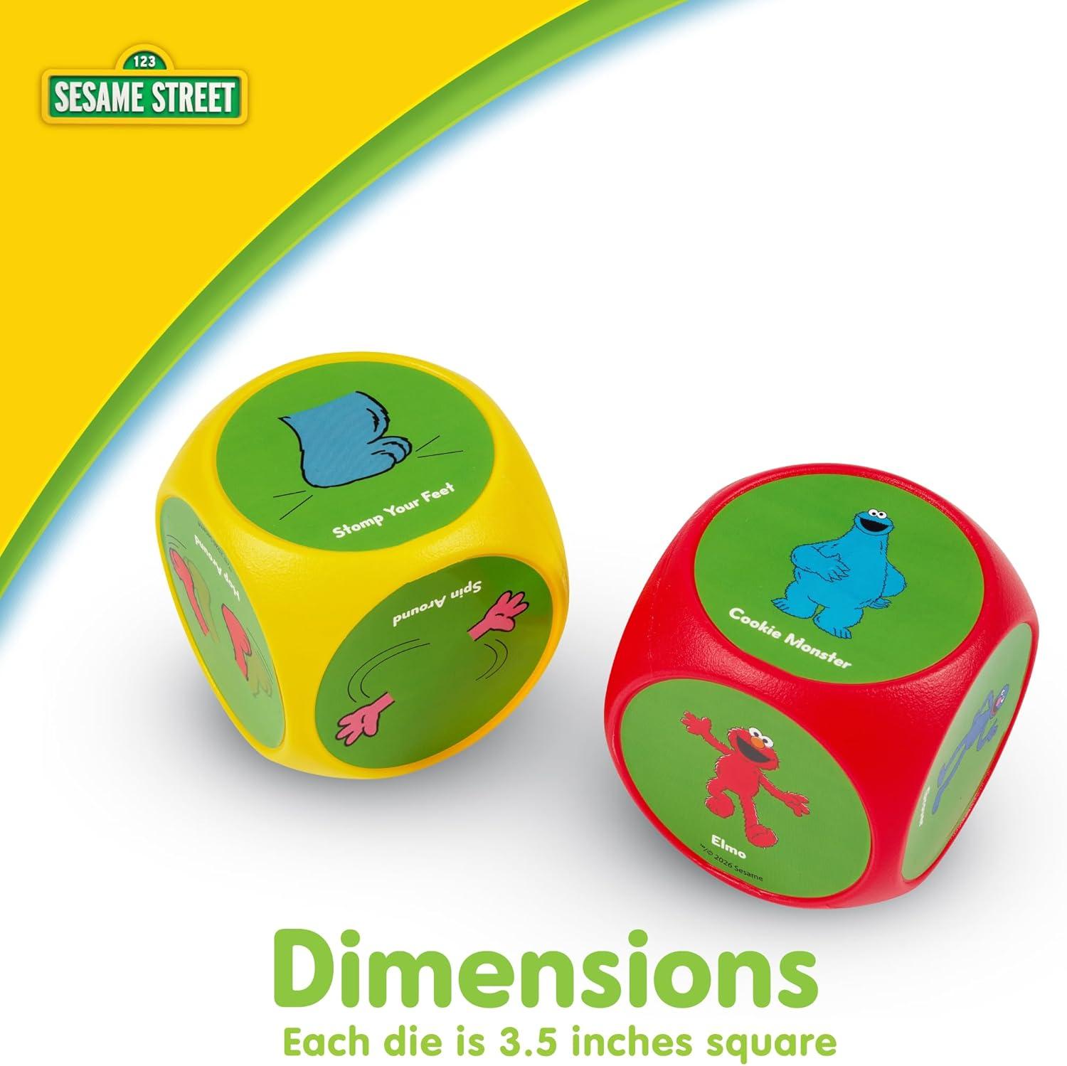 imageBLUEY Wackadoo Dice Imagination Act Out the Action Game Family Game Night for All Ages Creative and Engaging Fun for All Featuring Bluey and Bingo with 36 unique and silly combinationsSESAME STREET