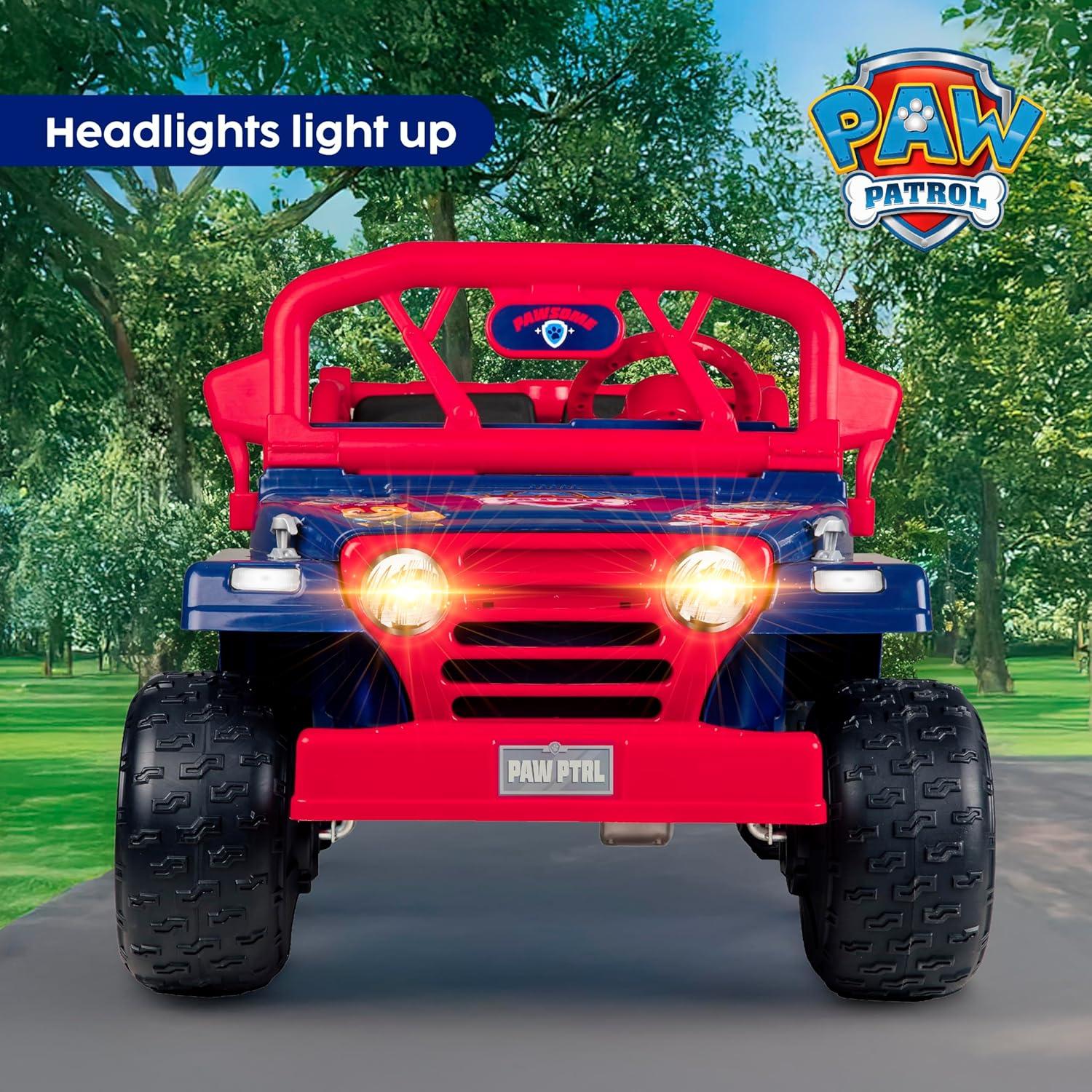 imageBluey 6V Ride On Car for Toddlers Interactive Electric Car for Kids with Sound Effects amp Music Riding Toy for Boys amp Girls Includes 6V Rechargeable Battery amp ChargerPaw Patrol