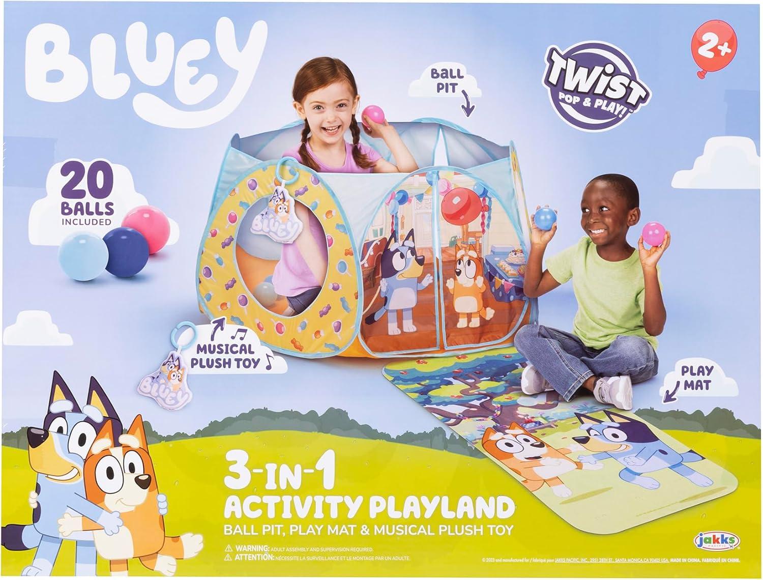 imageBluey Ball Pit Arena with 20 Balls Mat amp Sounds