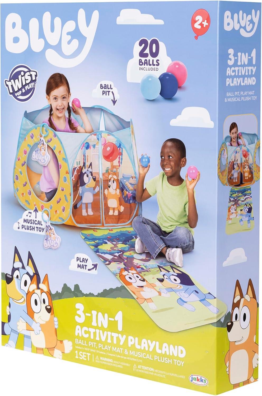 imageBluey Ball Pit Arena with 20 Balls Mat amp Sounds