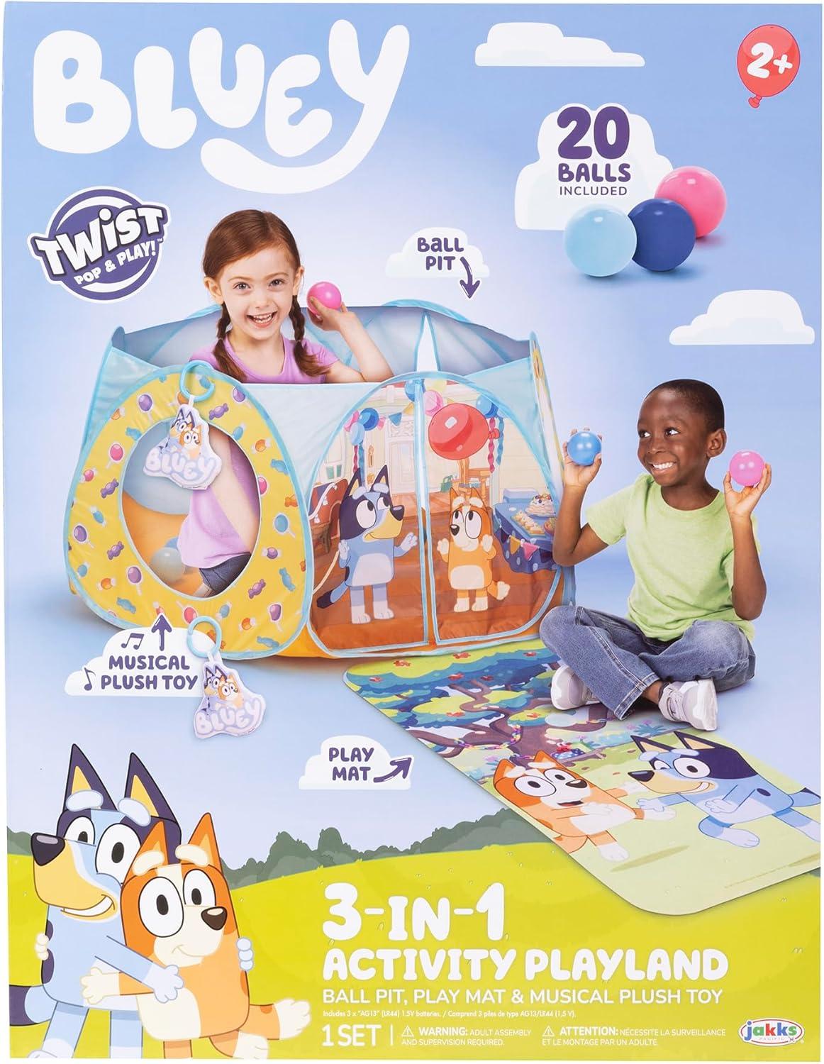 imageBluey Ball Pit Arena with 20 Balls Mat amp Sounds